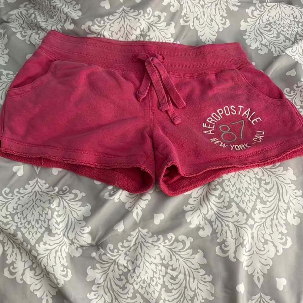 Aeropostale Dark Pink Athletic Shorts Size XS